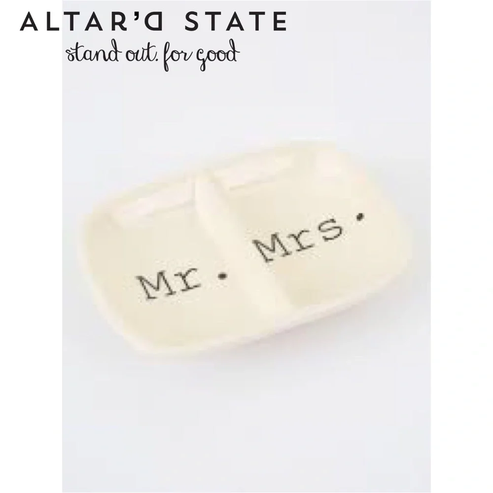 Altar’d State Mr. Mrs. Ring Dish